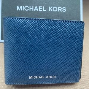 Blue Michael Kors Wallet